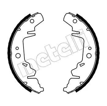 Brzdový systém Sada brzdových čelistí METELLI 53-0026