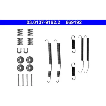 Brzdový systém Sada příslušenství, brzdové čelisti ATE 03.0137-9192.2