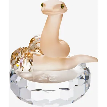 Skleněná figurka Hadí moudrost z českého křišťálu Preciosa