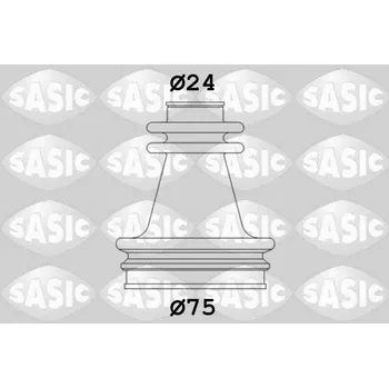 Hřídel nápravy Sada měchů, hnací hřídel SASIC 4003416