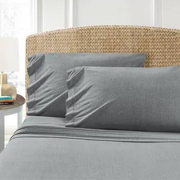 Prostěradlo Šedé bavlněné prostěradlo Homa