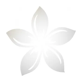 Samolepící dekorace Květina dekor 027 levá plumérie (82 - odrazková reflexní bílá) SAMOLEPKA NA AUTO, NÁLEPKA, FÓLIE, POLEP, TUNING, VLASTNÍ TEXT, TISK, AUTOSAMOLEPKY.cz, POLEPY, OBRÁZEK, LOGO, 3D STICKERS