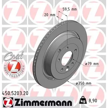 Brzdový systém Brzdový kotouč ZIMMERMANN 450.5203.20