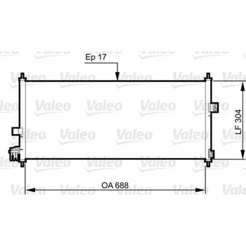 Výparník klimatizace Kondenzátor, klimatizace VALEO 814328