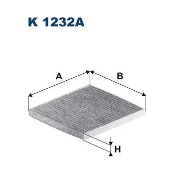 Klimatizace automobilu Filtr, vzduch v interiéru FILTRON K 1232A