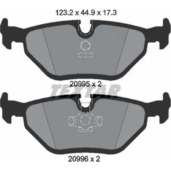 Brzdová destička Sada brzdových destiček, kotoučová brzda TEXTAR 2099501