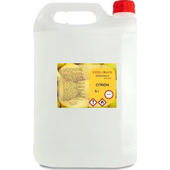 Dezinfekce Ecoliquid ANTIVIRAL dezinfekce na ruce - viry, bakterie, plísně 5 l kanystr Vůně: Citrón
