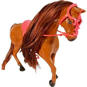 Figurka Česací kůň s doplňky hnědý (9571)