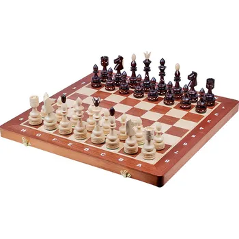 Šachy Dřevěné šachy Indijské intarzie