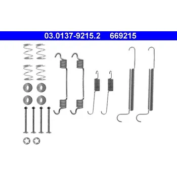 Brzdový systém Sada příslušenství, brzdové čelisti ATE 03.0137-9215.2