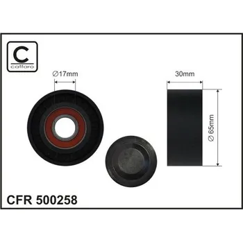 Napínací kladka, žebrovaný klínový řemen CAFFARO 500258