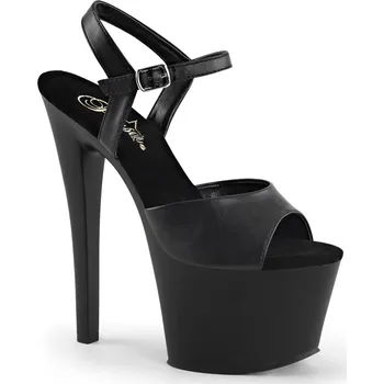Dámské erotické boty Pleaser Sky-309 Blk Faux Leather/Blk Matte Velikost 37