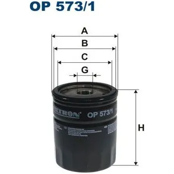 Autodíl Olejový filtr FILTRON OP 573/1