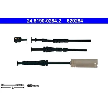 Auto-moto Výstražný kontakt, opotřebení obložení ATE 24.8190-0284.2