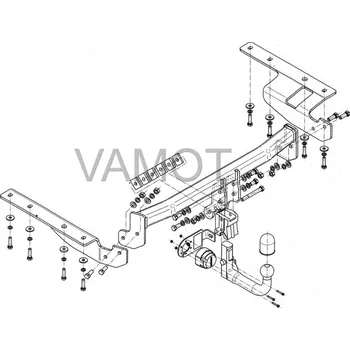 Tažné zařízení Tažné zařízení Honda CR-V (RE) 5D americká verze (2007 - 2012) (4520)