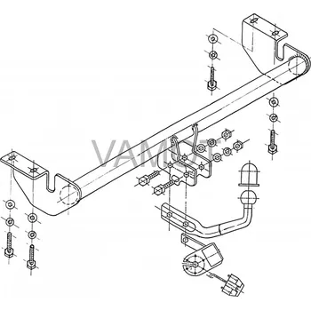 Tažné zařízení Tažné zařízení Toyota Avensis Kombi (T25) (2003 - 2009) (5389)