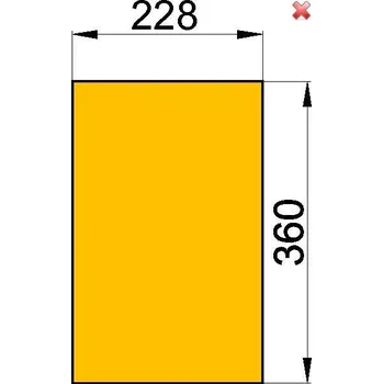 Krbová kamna Příslušenství HAAS+SOHN: Cihla č. 128; rozměr 30 x 228 x 360 mm