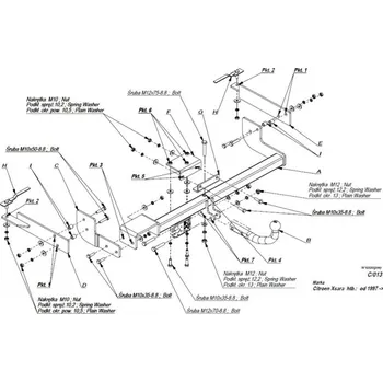 Tažné zařízení Tažné zařízení Citroen Xsara 5D (1997 - 2004) (97)