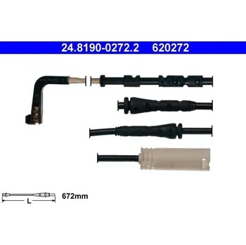 Brzdový systém Výstražný kontakt, opotřebení obložení ATE 24.8190-0272.2