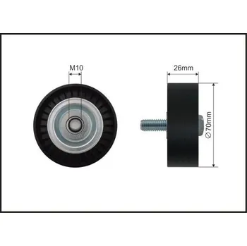Vratná/vodicí kladka, klínový žebrový řemen CAFFARO 01-38