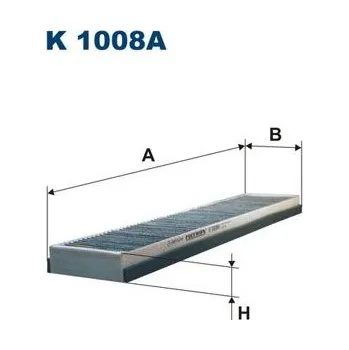 Auto-moto Filtr, vzduch v interiéru FILTRON K 1008A