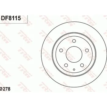 Brzdový kotouč Brzdový kotouč TRW DF8115
