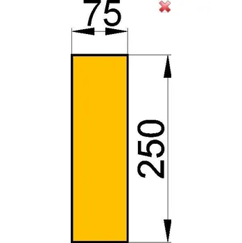 Krbová kamna HAAS+SOHN Cihla č. 22; 1 kus; 30x85x250 mm; šamot ; ND 0050100220005