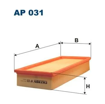 Filtr do auta Vzduchový filtr FILTRON AP 031