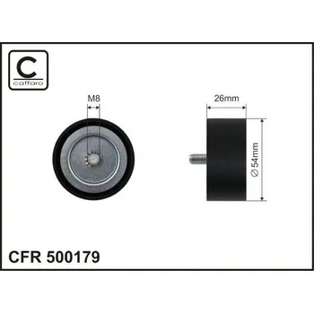 Vratná/vodicí kladka, klínový žebrový řemen CAFFARO 500179