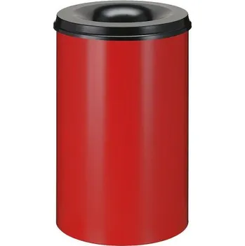 Odpadkový koš HTI Samozhášecí koš 110 l - červeno-černý MC-7601-6