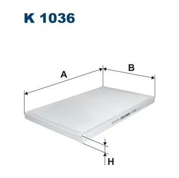 Autodíl Filtr, vzduch v interiéru FILTRON K 1036
