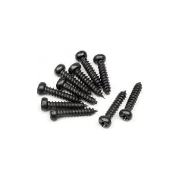 RC vybavení Samořezné šrouby s kul. hlavou M2,6x12mm (10ks)