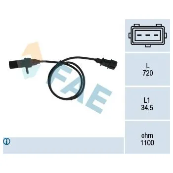 Kliková hřídel Generátor impulsů, klikový hřídel FAE 79006