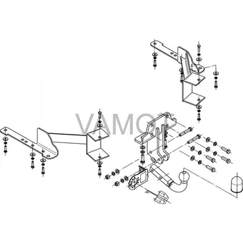 Tažné zařízení Tažné zařízení Toyota Land Cruiser (J150) (2009 a novější (J150)) (5470)