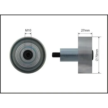 Auto-moto Vratná/vodicí kladka, klínový žebrový řemen CAFFARO 500479