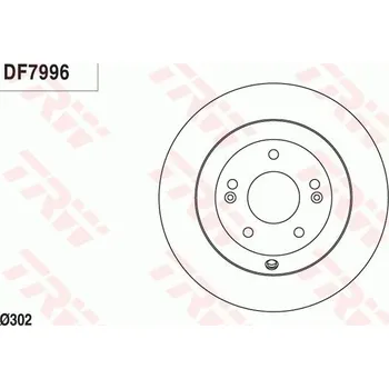 Brzdový kotouč Brzdový kotouč TRW DF7996