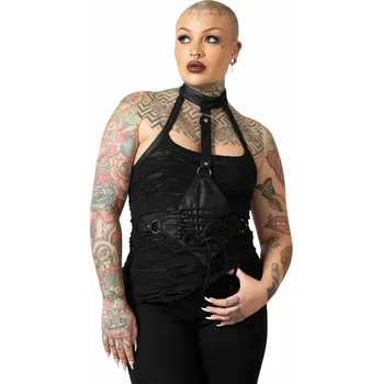 tílko dámské - Dystopian Halter - KILLSTAR - KSRA005570