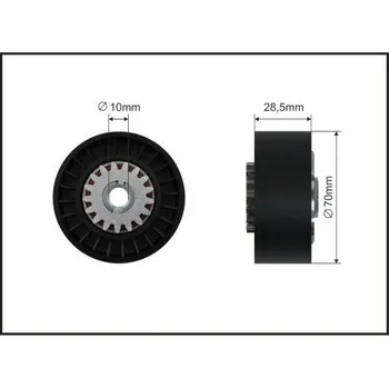 Auto-moto Napínací kladka, žebrovaný klínový řemen CAFFARO 340-68