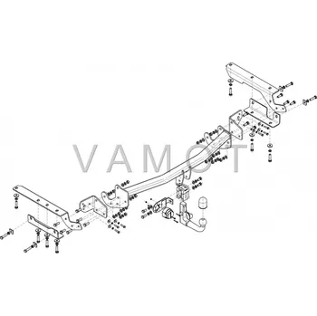 Tažné zařízení Tažné zařízení Toyota RAV - 4 IV (bez rezervy na dveřích) (2013 - 2018 (IV)) (8051)