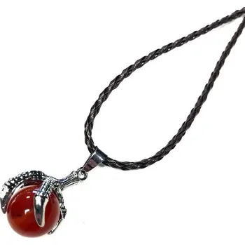 Souprava šperků Jewelry Náhrdelník Dračí Dráp s měsíčním kamenem - Karneol