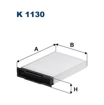 Ventilátor topení a klimatizace Filtr, vzduch v interiéru FILTRON K 1130