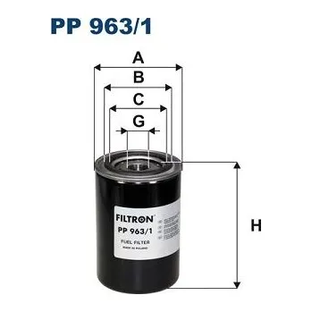 Autodíl Palivový filtr FILTRON PP 963/1
