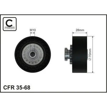 Auto-moto Napínací kladka, žebrovaný klínový řemen CAFFARO 35-68