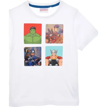Chlapecké tričko Bílé chlapecké tričko Avengers Velikost: 116