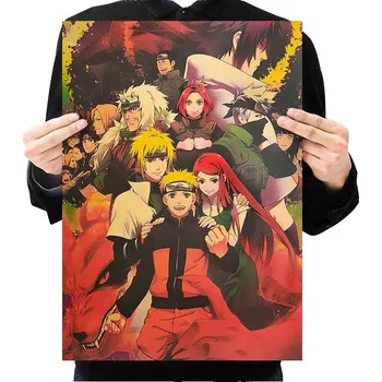 MUHUI Plakát - Anime Naruto - Naruto a jeho blízcí (50 * 35)
