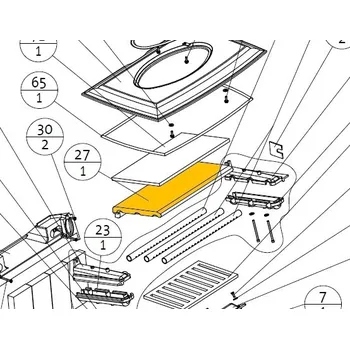 Krbová kamna Deflektor vermikulitový, ND 220460; pro kamna F 500
