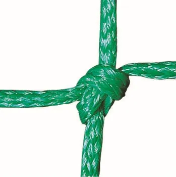 Tenisová síť Tenisová síť PE 3 mm, 5 horních řad dvojitě, s lemem, zelená