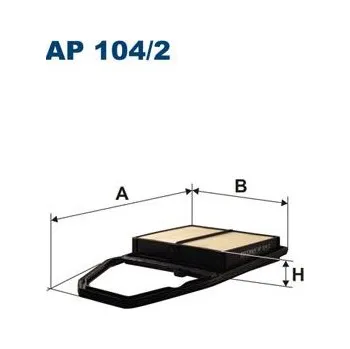 Vzduchový filtr Vzduchový filtr FILTRON AP 104/2