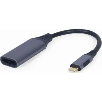 Video kabel Cablexpert A-USB3C-DPF-01 adaptér k video kabelům 0,15 m USB typu C DisplayPort Šedá