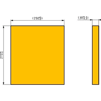 Krbová kamna HAAS+SOHN Cihla - šamot 30 x 250 x 275 (sada 2 kusy) - sada 2 kusů cihel pro vyjmenovaná kamna